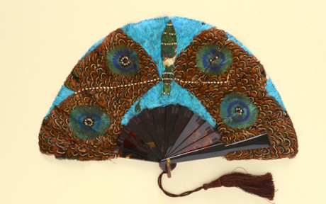 Tortoise shell and feather fan c.1920